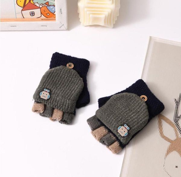 

wecute child aldult kawai cold protection new winter plush gloves stretch knit touch screen thicken fleece riding gloves3955151, White