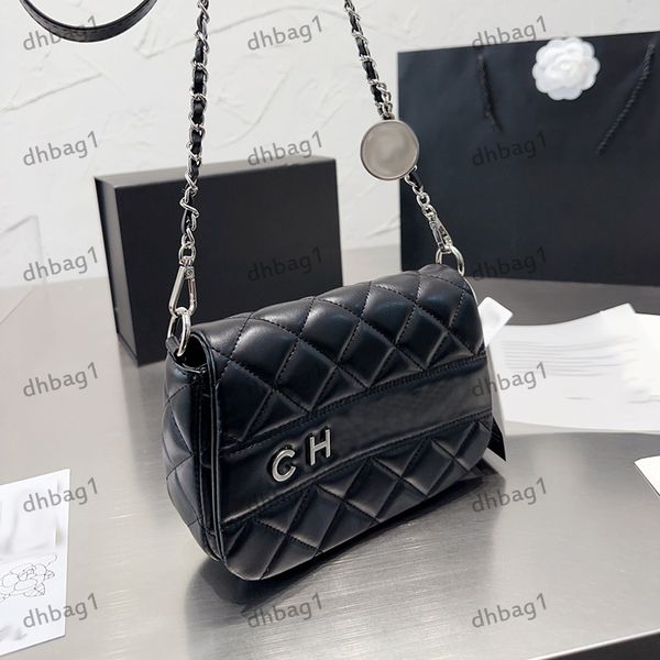 

designer womens shoulder bag soft sheepskin diamond check silver hardware metal buckle matelasse chain luxury handbag crossbody bag makeup b