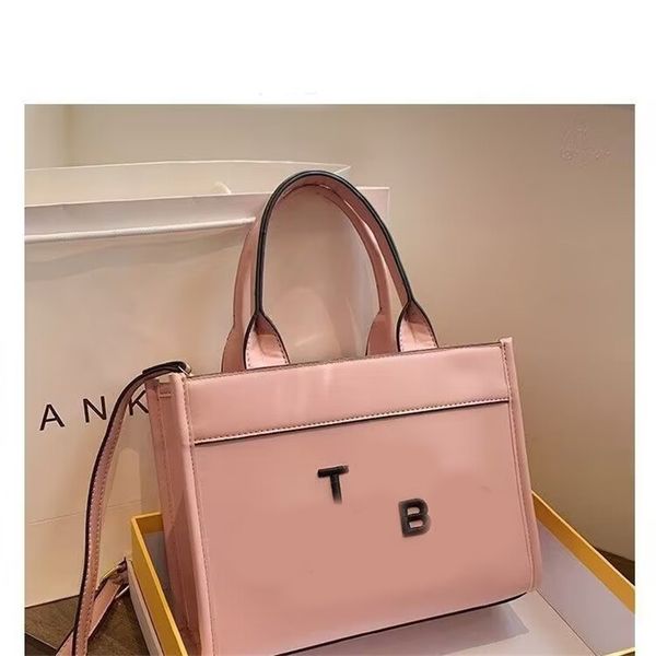 

leather designer tote bags square womens bag black white pink solid color clutch durable leather crossbody bags trendy luxury daily school c