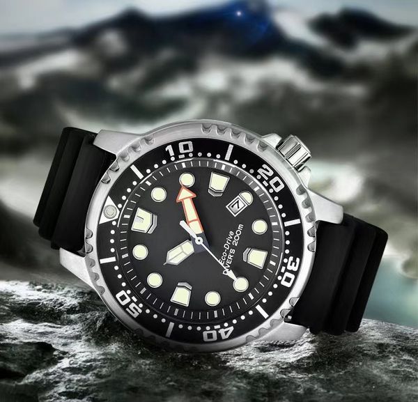 

citizen mens watch sports diving wristwatch silicone luminous bn0150 eco-drive series waterproof quartz automatic designer movement watches, Slivery;black