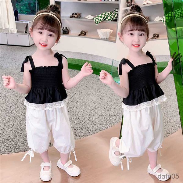 

clothing sets kids summer clothes floral girls clothing clothes for girls casual style children tracksuits r230812, White