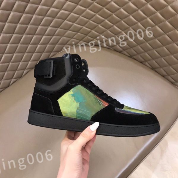 

new luxurys fashion designer casual trainers platform for mens womens extra height and refined details engraved sneakers rd0901, Black