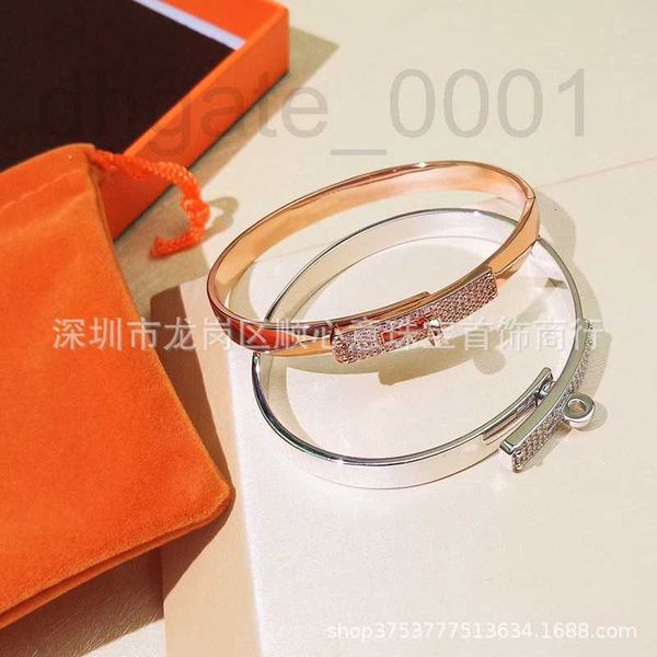 

bangle designer kelly bracelet 925 silver plated 18k gold full sky star high edition elegant couple simple and premium button ojy5, Black