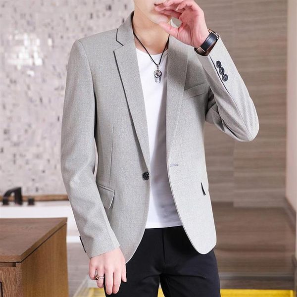 

men's suits & blazers suit jacket slim young middle-aged casual small business single west autumn 2021 long-sleeved253j, White;black