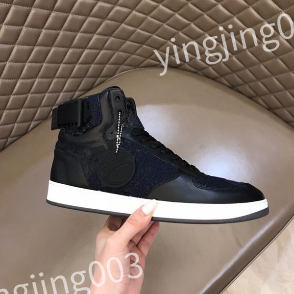 

designer flat sneaker trainer casual shoes canvas leather white letter overlays fashion platform mens womens low sneakers 35-44 rd0901, Black