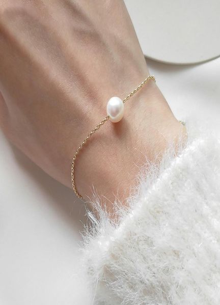 

freshwater pearl bracelet for women girls pearl jewelry summer style 89mm white pearl accessories women bracelet gift5548794, Black