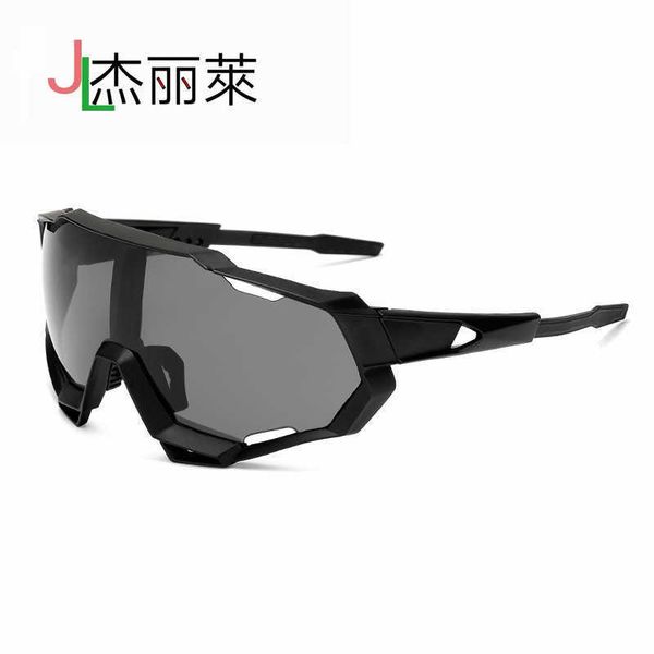 

junlai new men's and women's 9312 riding large frame night vision outdoor sports sunglasses, White;black