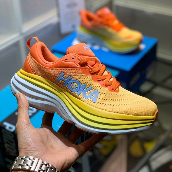 

summer sneakers womens shoes ho ka running shoes cushioned shoes luxury designer casual outdoor mens shoes high sense hiking shoes sizes 36-, Black