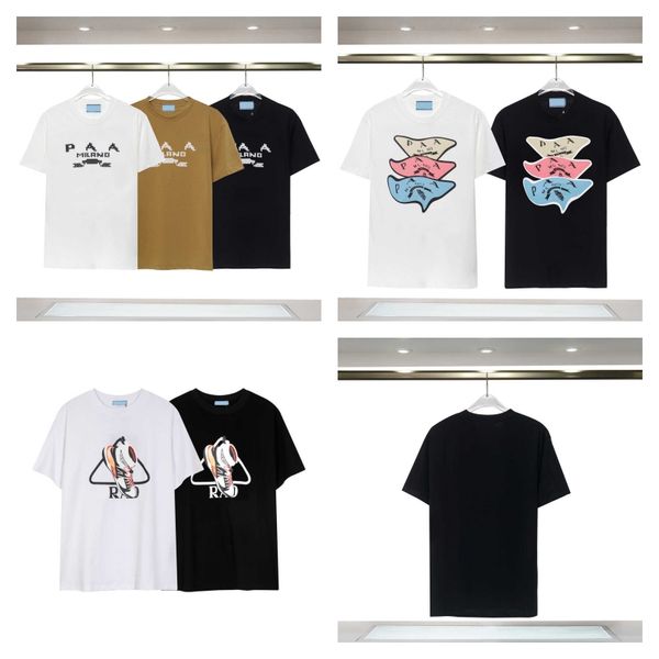 

men's wear brand senior designer casual t-shirt black and white beige check pure cotton breathable slim casual shirt for men and women, White;black