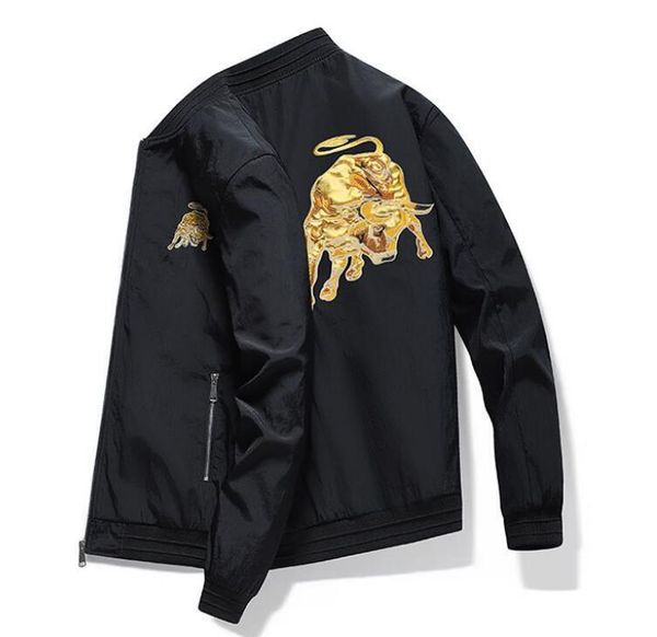 

fashion designer mens jacket spring autumn outwear windbreaker clothes luxury jackets coat street style men's clothing size m-8xl, Black;brown