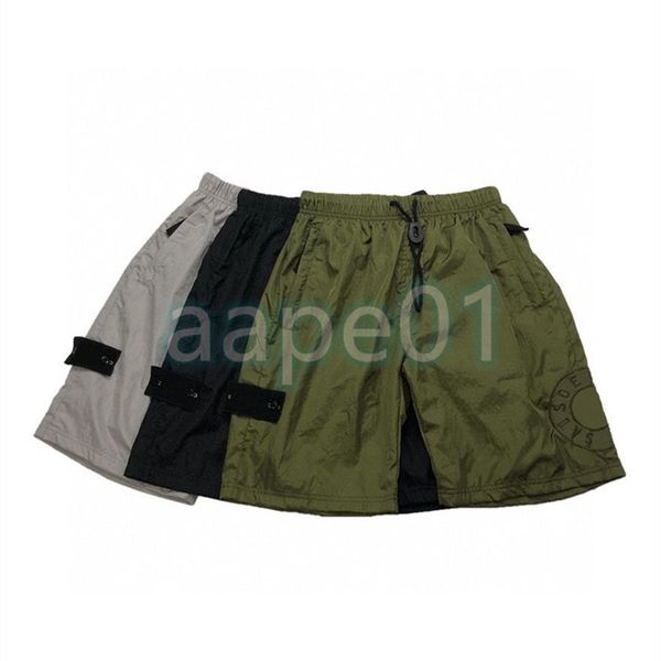 

designer mens shorts solid color casual loose capris summer fashion beach pants shorts 3 colors asian size m-2xl296w, White;black