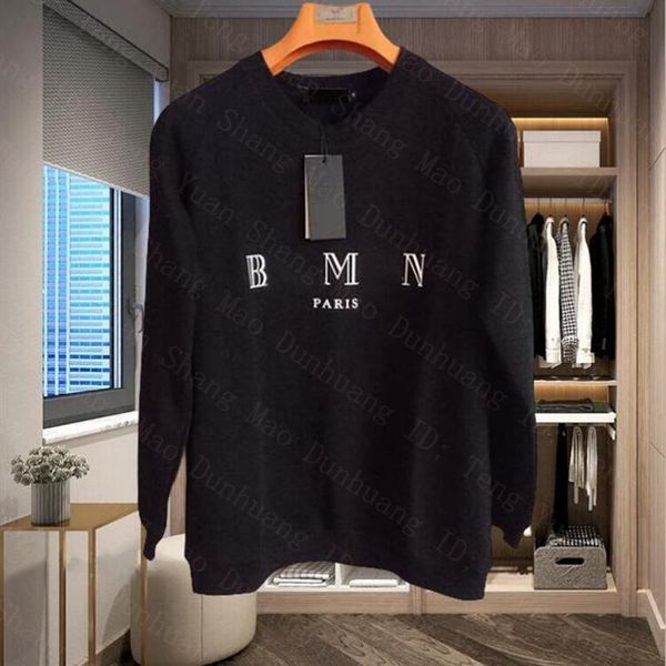

23ss designer hoodies for men women pullover hoody sweatshirt letter printed long sleeve crewneck loose hooded sweater white black2205, Black