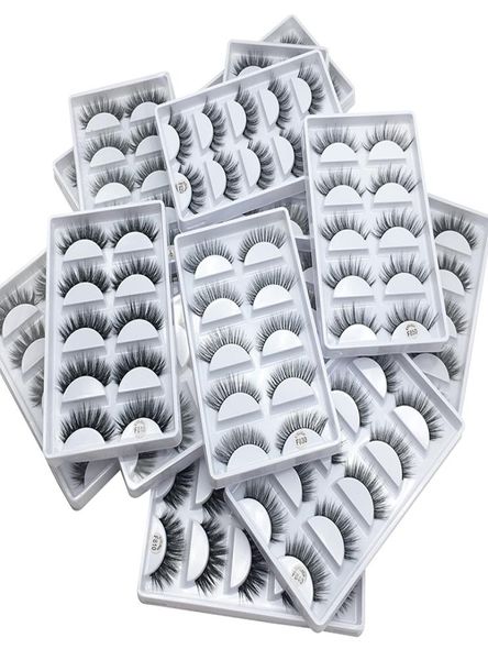 

5 pairs mink eyelashes 3d false lashes thick crisscross makeup eyelash extension natural volume soft fake eye lashes5687309