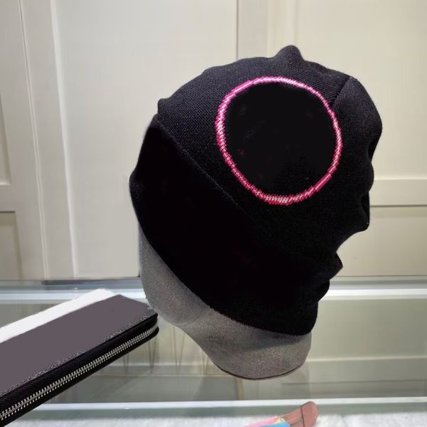 

designer winter knitted beanie wool hat women chunky knit thick warm female bonnet fashion h letter solid color skull caps black beige red n, Blue;gray