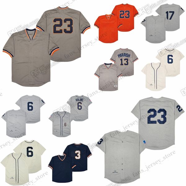 

al kaline beige vintage mitchell and ness baseball jerseys alan trammell lance parrish kirk gibson denny mclain stitched jersey, Blue;black
