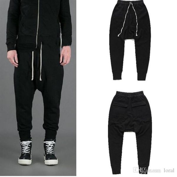 

mens designer pants sweatpants ro style harem pants mens black casual loose long trousers spring summer sports jogger pants cross-239n