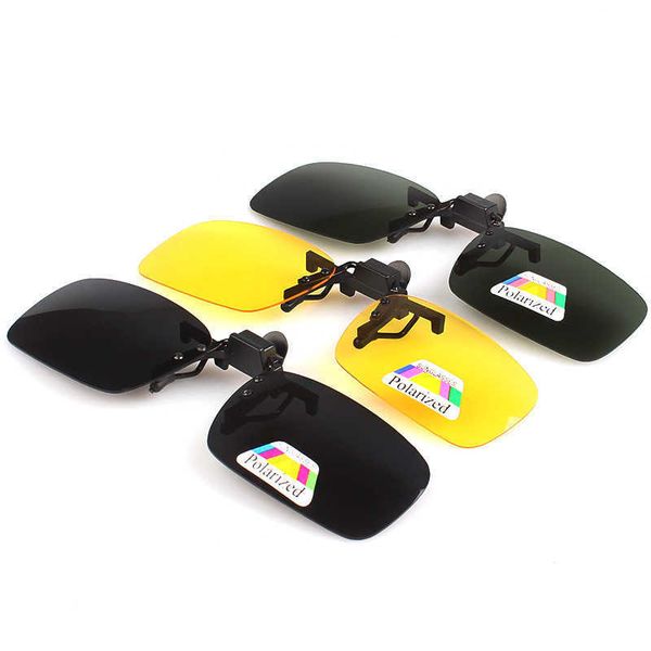 

polarized sunglasses clip male and female drivers driving night vision glasses can turn up sunglasses, White;black
