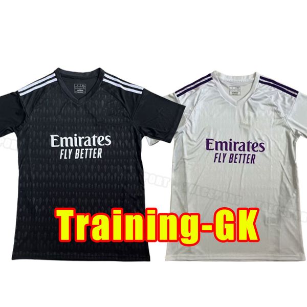 

real madrids benzema soccer jerseys 23/24 football shirt vini alaba camavinga modric vinicius rudiger 2023 2024 training shirt goalkeeper be, Black;yellow