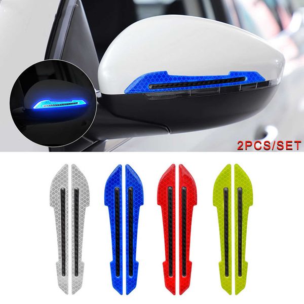 

stickers side reflective warning safety sticker rearview mirror decorative strip reflector car accessories r230812