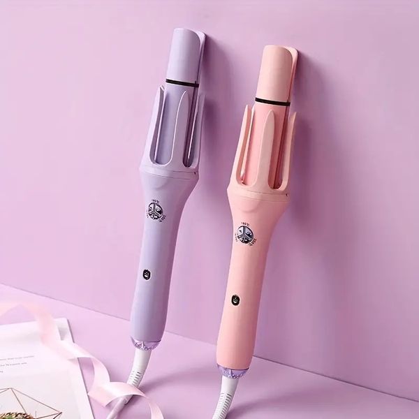 

32mm korean style big wave water ripple hair iron - get salon-quality curls with automatic curling stick, Black