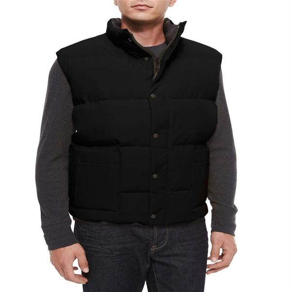 

men down goose winter vest jacket mens homme style vest gilet jassen expedition parka outerwear doudoune2904, Black;white