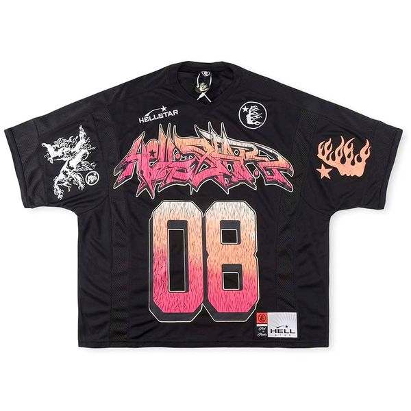 

jersey tee mens mesh t shirts man patchwork printed shirt street fit shorts sleeve clothes us size, Black;brown