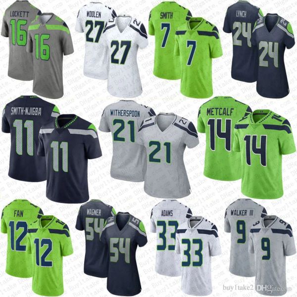 

21 devon witherspoon 11 jaxon smith-njigba football jersey dk metcalf geno smith tyler lockett charles cross tariq woolen kenneth walker mar, Black;red