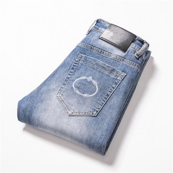 

luxury jeans design mens light trousers blue solid size 28-38 casual summer thin pants plaid regular pant latest listin fashion sl306m