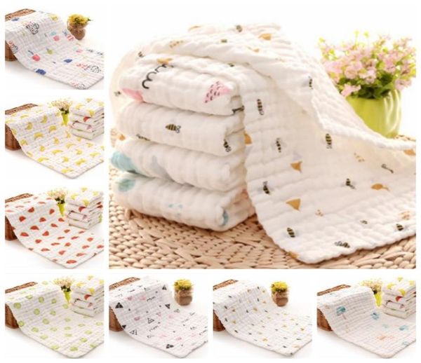 

baby towels 100 cotton gauze newborn burp cloths muslin baby face towels baby bath wrap infant boys girls washcloth 17 designs 103983905