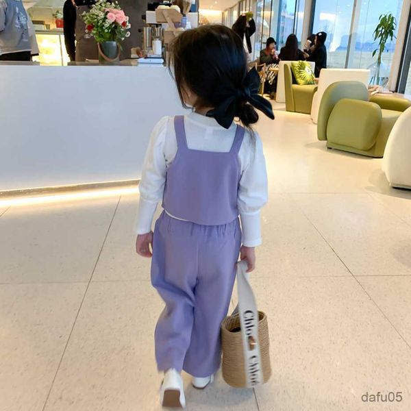 

clothing sets kids clothes tshirt vest pants girl clothes casual style girl clothing spring autumn kid clothes r230812, White