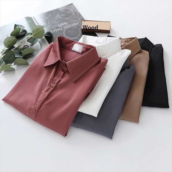 

womens shirt autumn style retro design long sleeved fashionable thin top, White