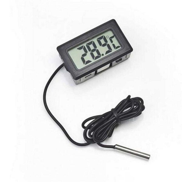 

mini lcd digital thermometer aquarium car water bath temperature tester detector monitor embedded temperature sensor 1m