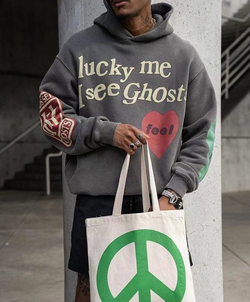 

Designer Couple Style Men's and Women's Hoodie Foam Printed Hoodie Sweatshirt Pullover Autumn/Winter Sweatshirt, Black