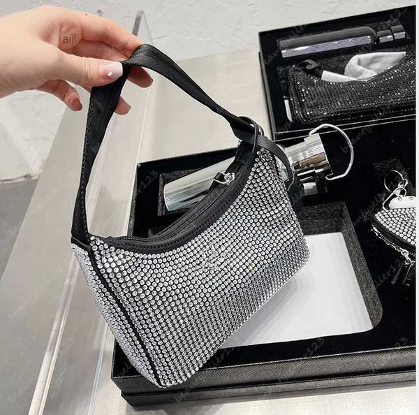 

luxury designer handbags totes bling dinner handbag women glitter diamond evening bags lady shiny rhinestone party shoulder bag 22x16x5cm