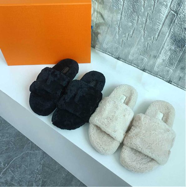 

luxury designer paseo flat comfort mule slipper shearling treaded rubber outsole thermal wool slippers indoor outdoor sandals size 35-41, Black
