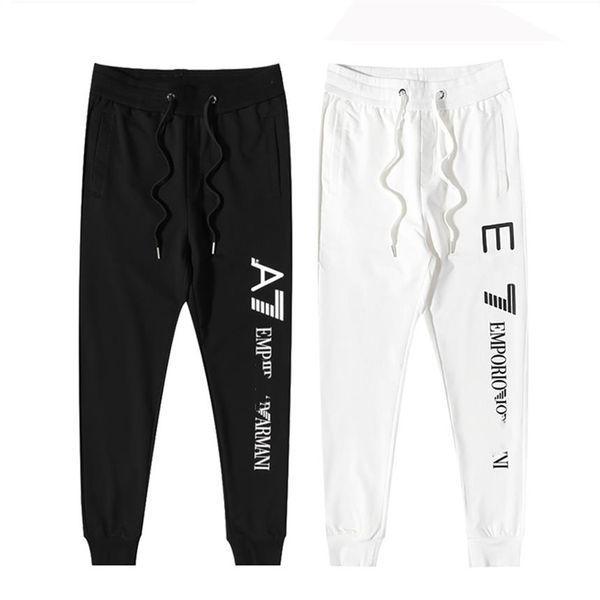 

sport pants mens designer jackets space cotton trousers men tracksuit bottoms man joggers camo running pant216l, Black