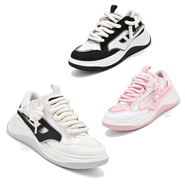 

running shoes plate-forme sneakers men women platform black white pink brown mens tainers sport sneakers size35-40
