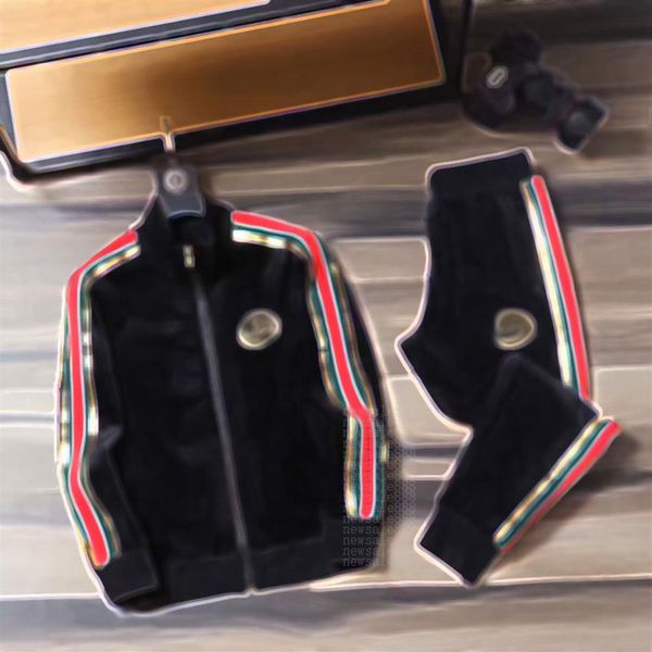 

2022 designer mens tracksuit luxury men sweatsuits long sleeve classic fashion pocket running casual man clothes outfits pants jac2379, Gray