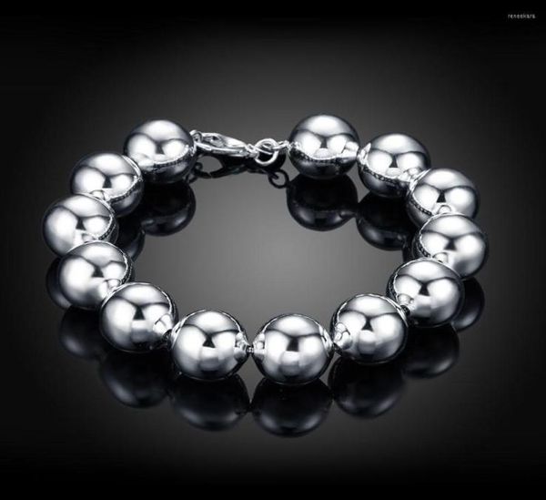 

strand 14m buddha ball bracelet for women 925 stamped silver color luxury quality trendy woman jewelry 2022 whole accessories 7032486, Black