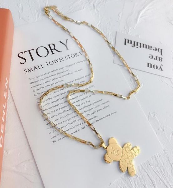 

luxury design necklace 18k gold plated stainless steel necklaces choker chain letter pendant fashion womens wedding jewelry access6649389, Silver