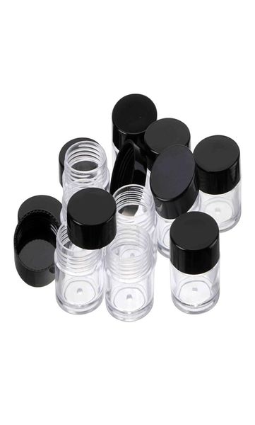 

10 pcs 10gram plastic clear color empty bottles set nail art craft salon tools2284647