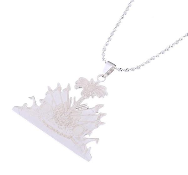

stainless steel haiti pendant and necklace ayiti items haiti jewelry6333028, Silver