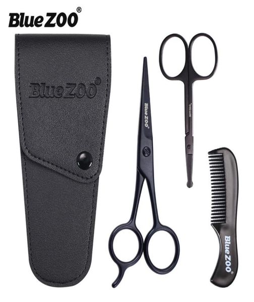 

black series scissors set mustache combs hair clipper beard men care set for 1531114