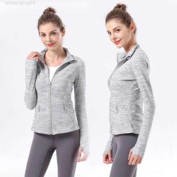 

lu zipper jacket hooded outfit yoga clothes long sleeve sweatshirts thumb hole training running lu women slim fitness lu988y, White