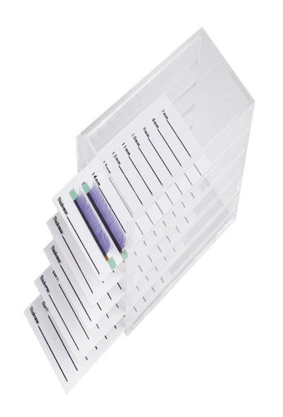 

false eyelashes storage box 5 layers acrylic pallet lash holder for eyelash extension individual lash volume display stand tools7134215
