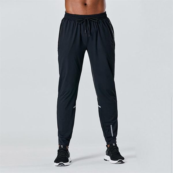 

designer long pants men sport running align yoga outdoor gym pockets slim fit lu sweatpants pant jogger trousers mens casual elast290f, Black