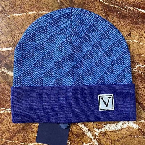 

fashion designer beanie luxury men baseball hat sport cotton knitted hats skull caps fitted classic triangle letter printed wool beanies cas, Blue;gray