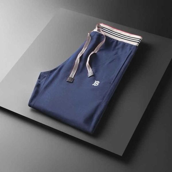 

plus size men casual pants tb embroidered trousers designer pant sportpants loose oversize cotton sweatpants 4xl 5xlzdaf, Black