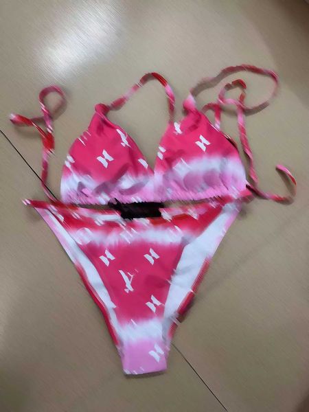 

designer bikini swim suit women swimsuit ladies backless split letter multicolors summer time beach bathing suits wind swimwear 2023, White;black