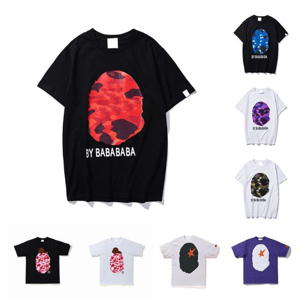 

mens tshirt designer t shirts shark fake zipper pattern print clothes cartoon line t shirt tees colorful women t-shirt tie dye shirt marbled, White;black